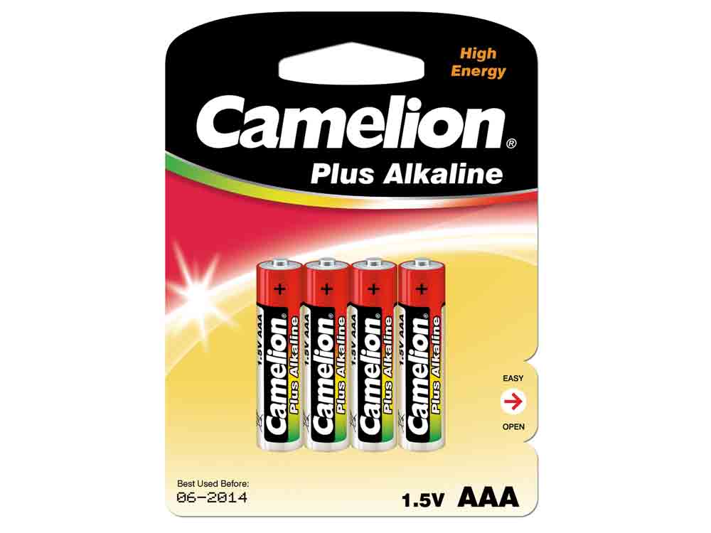 662-SB: Camelion LR03 Alkaline AAA 1,5 V 48 Stk./Karton 12x4-er Blister